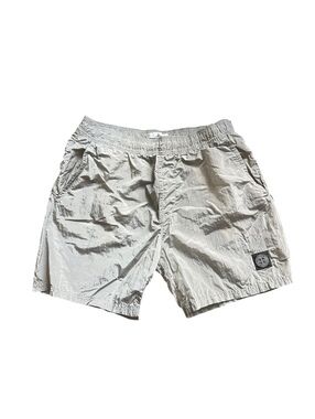 Stone Island Men’s Large Nylon Silver Swim Short